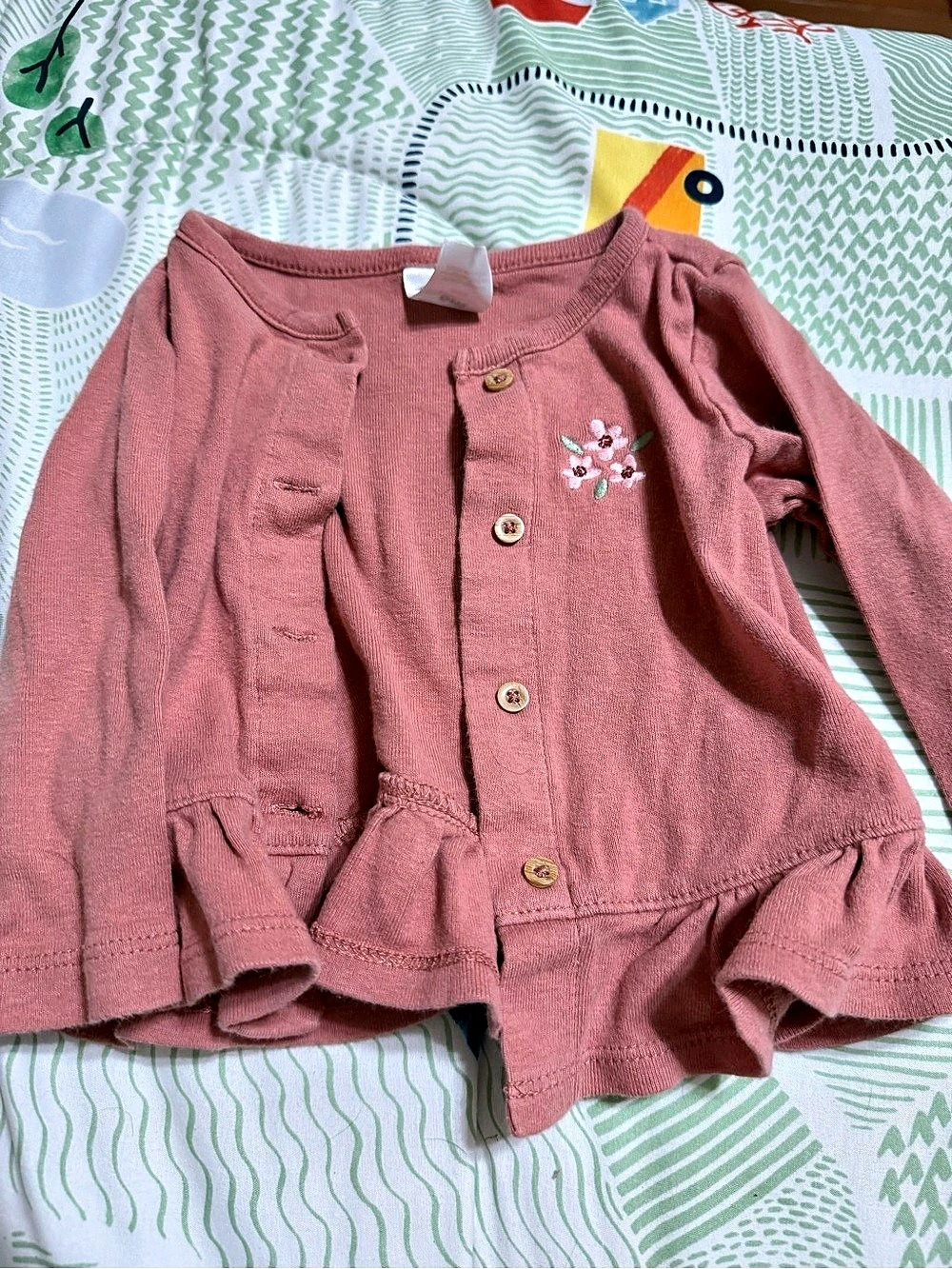 Girls Pink Ruffle Jacket